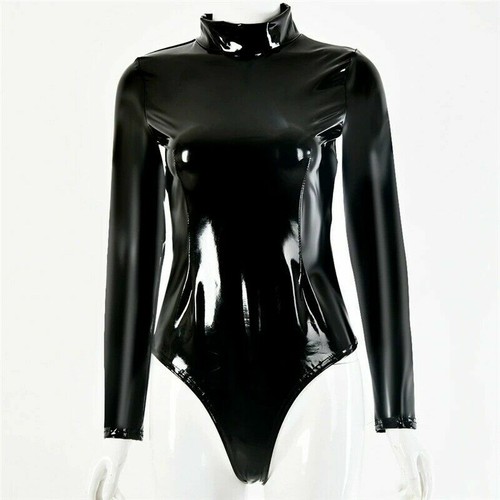Femme faux latex body - femme,