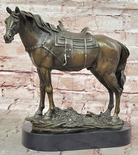 Bronze prancing stallion horse - prancing,