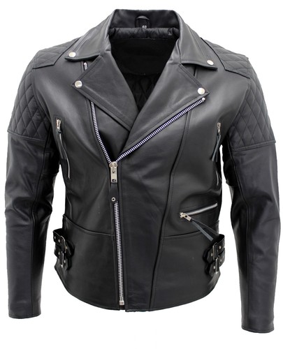 Veste motard cuir - motard, en