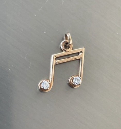 Pendentif note music - pendentif, de