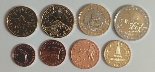 Set complete 8 coins 1 - set,