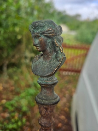 Buste bronze pelle - buste, pince