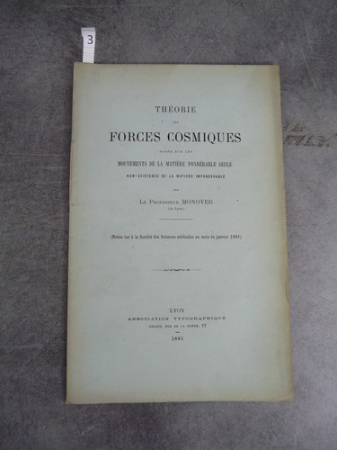 Monoyer théorie des forces - monoyer,