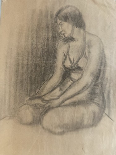 Drawing woman girl pencil - , 1930