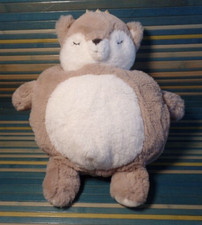 S10 / doudou peluche range pyjama bouillotte renard biche beige courone ETAM