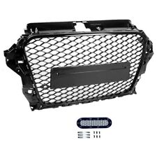 Calandre noir brillant look RS3 pour AUDI A3 8V phase 1 de 04/2012 à 04/2016