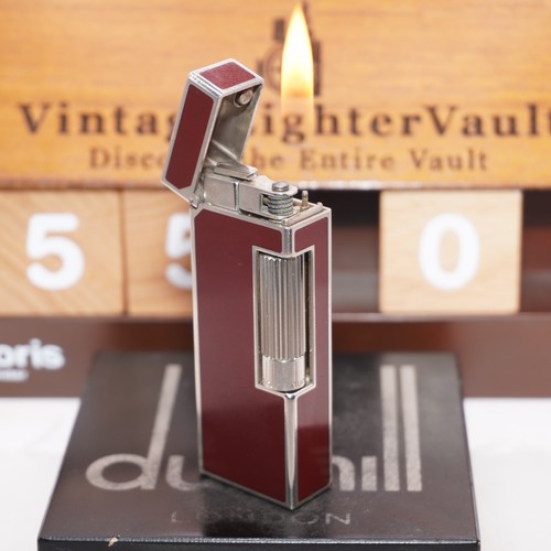 Briquet dunhill argent rouge - briquet, argent/rouge