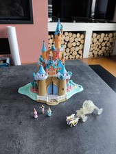 BLUEBIRD 1995 POLLY POCKET DISNEY CHATEAU CENDRILLON + 3 PERSONNAGES + CARROSSE