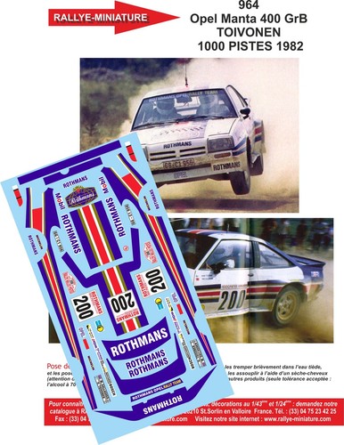 Decals ref 0964 opel - decals,