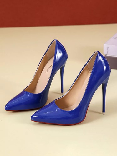 Escarpins femme bleu stiletto - escarpins,