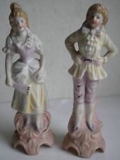 FIGURINES COUPLE ROMANTIQUE EN PORCELAINE DEBUT XXeme