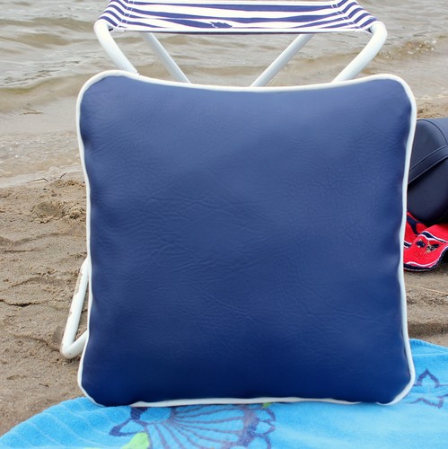 Cuir coussin 50x50 - coussin,