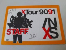 pass staff concert INXS du 15 novembre 1990 live Montpellier x tour