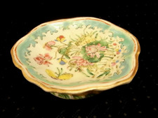 ANCIEN RAVIER COUPE PIEDOUCHE PORCELAINE ASIATIQUE CHINE CHINA CACHET CIRE ROUGE