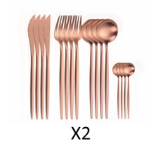 32 pièces Set de couverts en