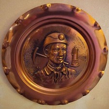 Assiette décorative en cuivre