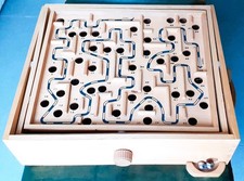 Jeu de Grand Labyrinthe en bois avec bille en métal