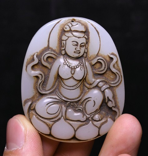 China white jade kwan yin - china,