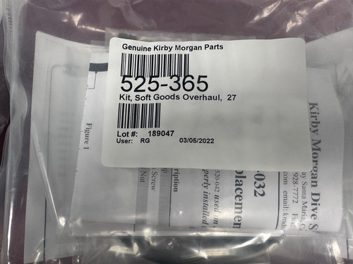 Soft goods overhaul kit - for, 27