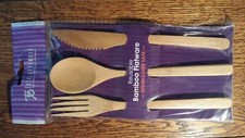 Tottaly Bamboo Flatware set of
