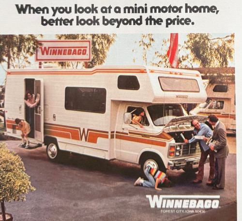 Winnebago motor home forest - winnebago,
