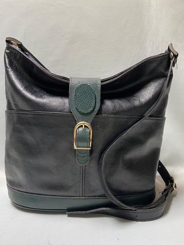 Sac seau besace cuir noir - , &