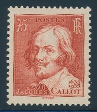Timbre France 306** Jacques Callot luxe neuf sans charnière