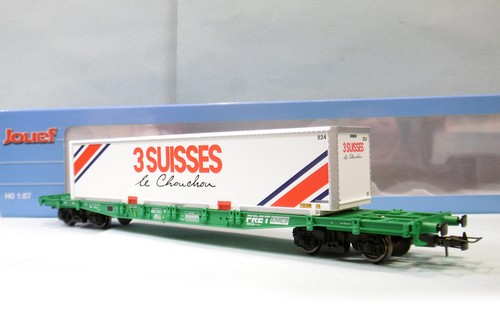 Jouef wagon porte conteneur - -, porte-conteneur