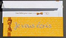 ENVELOPPE PAP NEUVE PRÉ AFFRANCHIE AVEC SA CARTE TIMBRE COLLECTOR JE VOUS ECRIS