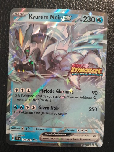 Carte pokémon kyurem - carte, noir