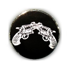 Badge DOUBLE REVOLVER PISTOLET