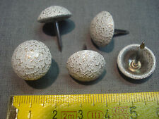 Clous de tapissier (15) perle de fer Ø 16 mm BLANC CREPI fauteuil, siège