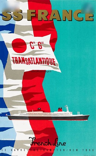 Affiche poster bateau paquebot - poster,