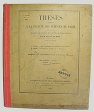 LE ROY, Edouard Sur l'intégration des équations de la chaleur.