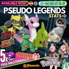 Pseudo Legends Compétitif Shiny Alpha Pokémon ZA Legends + 5 Masterballs...