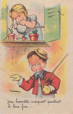 CP ILLUSTREE SIGNEE GOUGEON MON BAROMETRE ...  - 17524