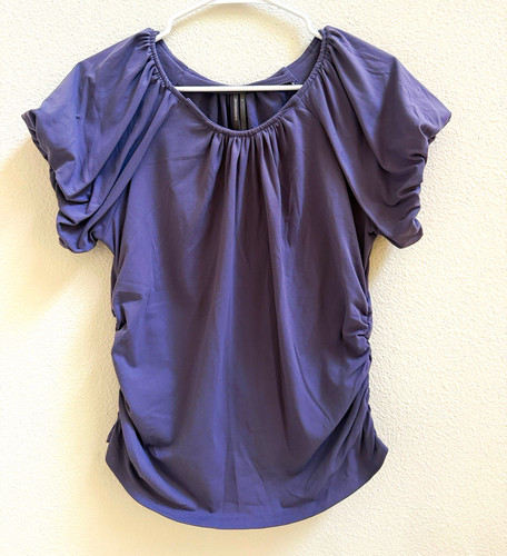 Anthropologie purple ruched - anthropologie,