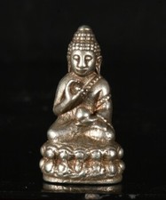 1.4''Old Tibet Tibetan Silver