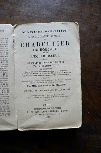 Manuel charcutier du - du,