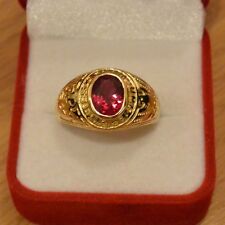 Chevalière US Navy Rubis 10*8