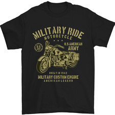 T-Shirt Militaire Moto Armée