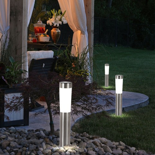 3er set solaire led lampes - set,