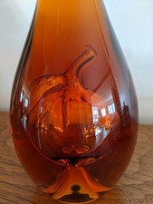 Calvados X.O. -Coquerel dans bouteille carafe verre soufflée bouche coffret bois