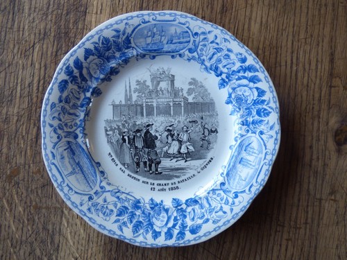 Assiette parlante creil - parlante, et