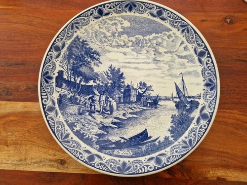 Important plat faience de - important,