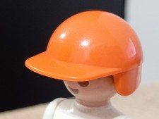 PLAYMOBIL ANCIEN CASQUE ORANGE