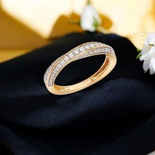 Bague de fiançailles pavée