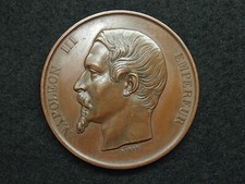 MEDAILLE CU. 51m BARRE main ACCESSIT VIOLON 1859 CONSERVATOIRE IMPERIAL MUSIQUE