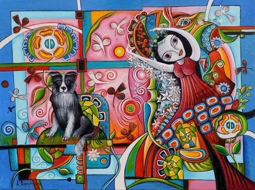 Peinture huile originale - l'huile,