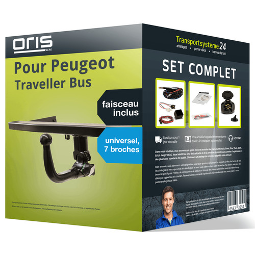 Attelage amovible oris pour - amovible,